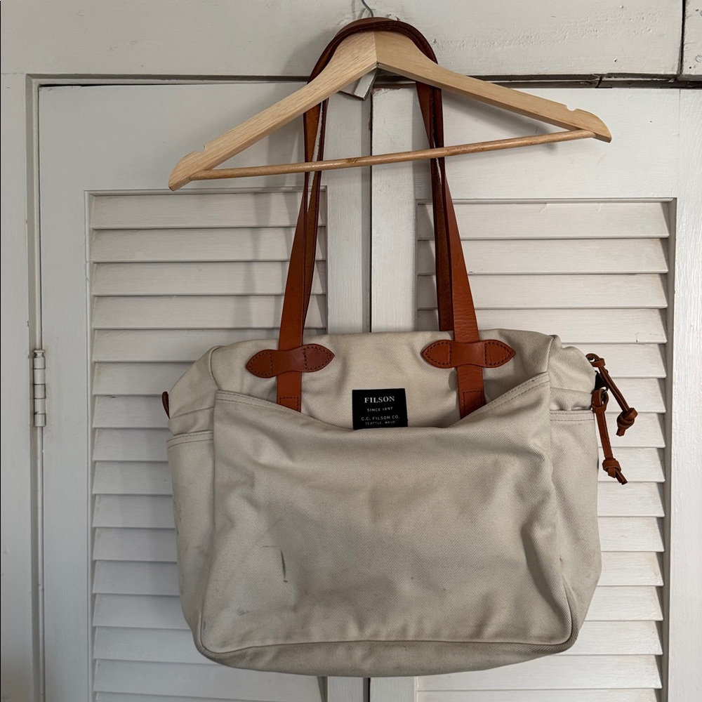 Filson 2018 Limited Zippered Rugged Twill Tote Natural USA MADE